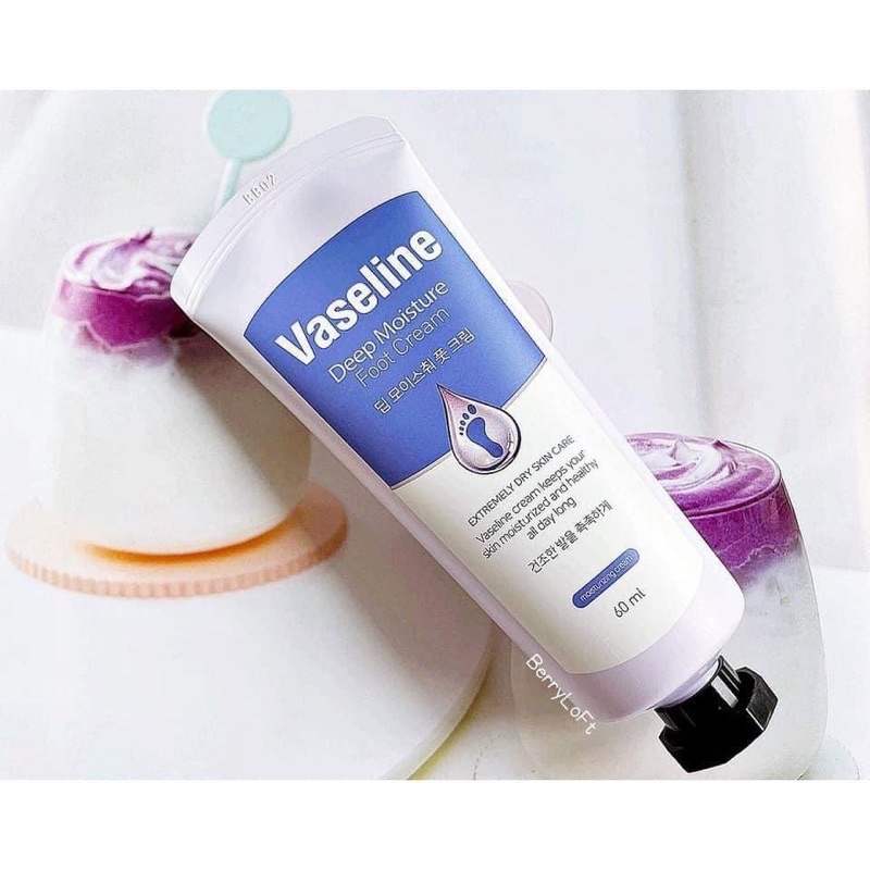 แท้💯% Vasaline ครีมบำรุงส้นเท้าแตก วาสลีน 60 ml. ของแท้ค่ะ
