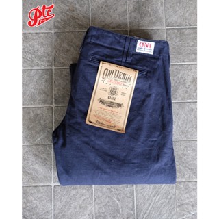 กางเกงยีนส์ ONI DENIM ONI-727-FRNVSF 12oz French Navy Trousers