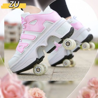 รองเท้าสเก็ต 4 ล้อ/ รองเท้ามีล้อ/ รองเท้า Heelys/ รองเท้า Roller Heelys