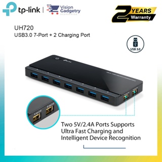 Tp-link UH700 UH720 ฮับ USB 3.0 7 พอร์ต พร้อมพอร์ตชาร์จ 2 พอร์ต
