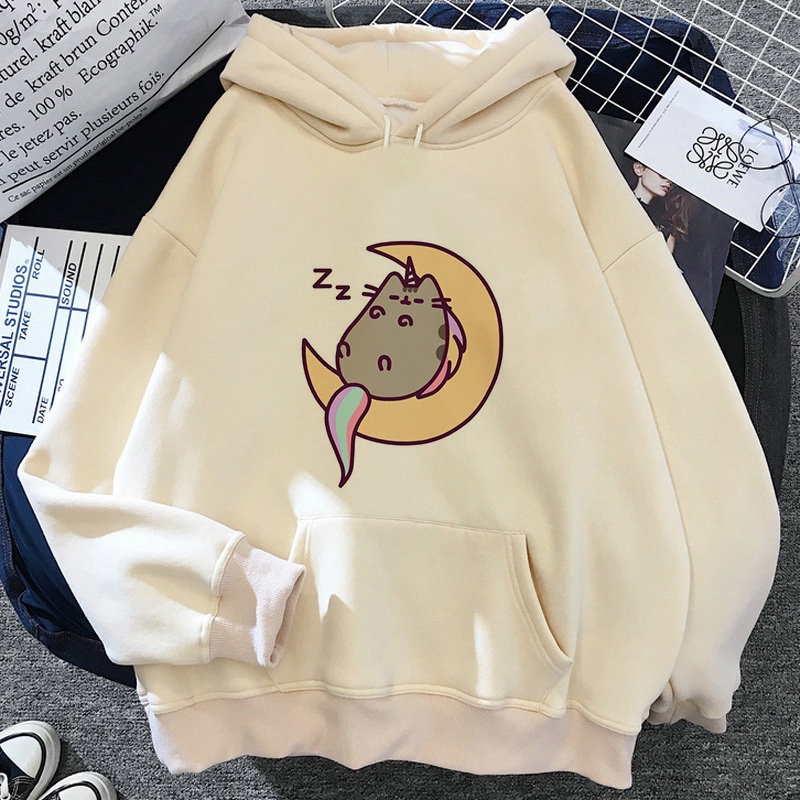 Pusheen Cat hoodies ผู้หญิง plus ขนาด streetwear ผู้หญิง hodies pullover harajuku