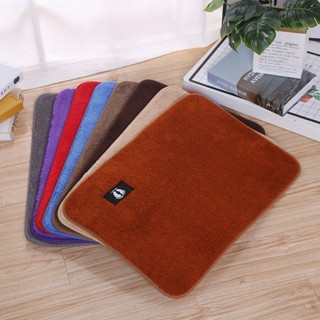 พรมเช็ดเท้า กำมะหยี่ พรมเช็ดเท้า ขนนุ่มนาโน ขนาด 40*60CM ซับน้ำได้ดี ที่นอนน้องแมวได้ นุ่มสบายเท้า ขนปักแท้ ไม่หลุดง่าย