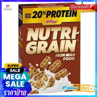 Kelloggs Nutri Gain Cereal 290g ทำจากข้าวโพดข้าวโอ๊ตและข้าวสาลี