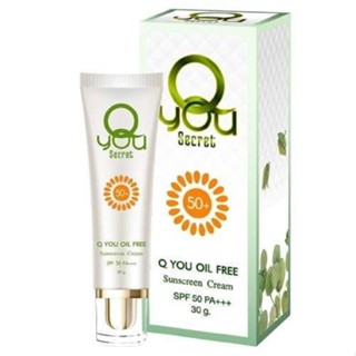 Q You Oil Free Sunscreen Cream SPF50 30g