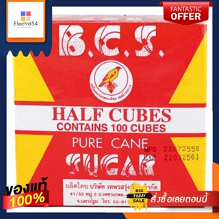 น้ำตาลก้อน น้ำตาลปอนด์ ตรานก-บีซีเอส ขนาด 300 กรัม แพ็ค 6 กล่อง B.C.S. Cube Sugar