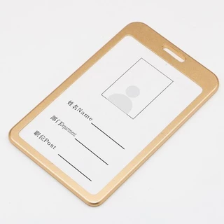 กรอบโลหะใส่บัตร แนวตั้ง สวย เบา ทนทาน มี 5 สีให้เลือก