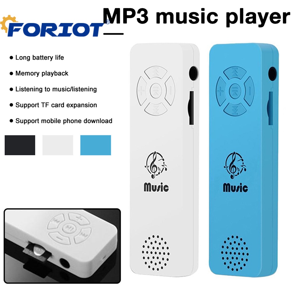 Foriot เครื่องเล่นเพลง Mp3 USB Mini Mp3 รองรับการ์ด SD TF แบบพกพา