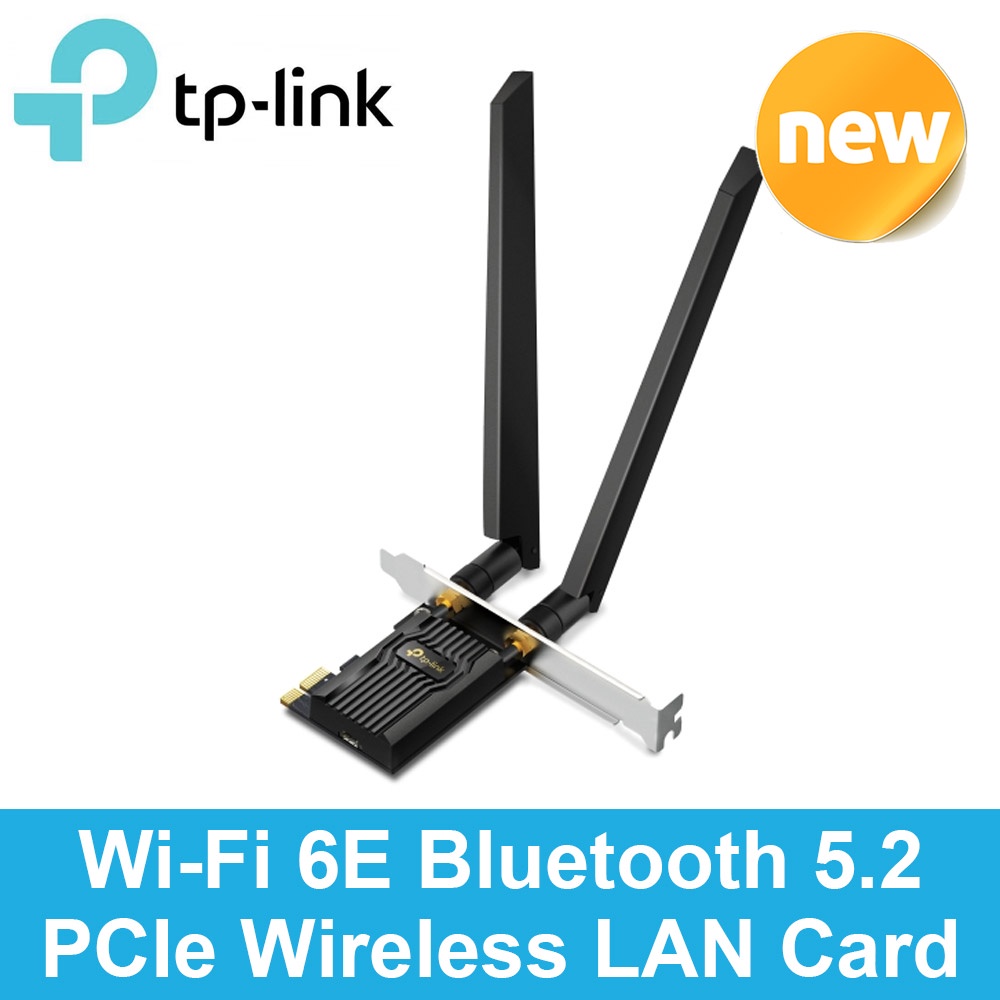 TP-Link Archer TXE72E Wi-Fi 6E Bluetooth 5.2 PCle Wireless LAN Card Wifi