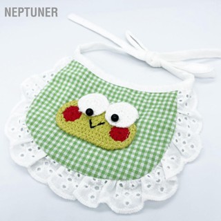 Neptuner ผ้ากันเปื้อน ผ้าฝ้าย ลายสก๊อต น่ารัก สําหรับสัตว์เลี้ยง สุนัข Bichon Teddy Pomeranian