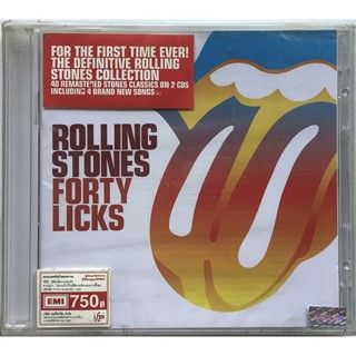 CD ซีดีเพลง Rolling Stones อัลบั้ม Forty Licks รวมเพลงฮิต 40 เพลง Remastered ลิขสิทธิ์ ซีล