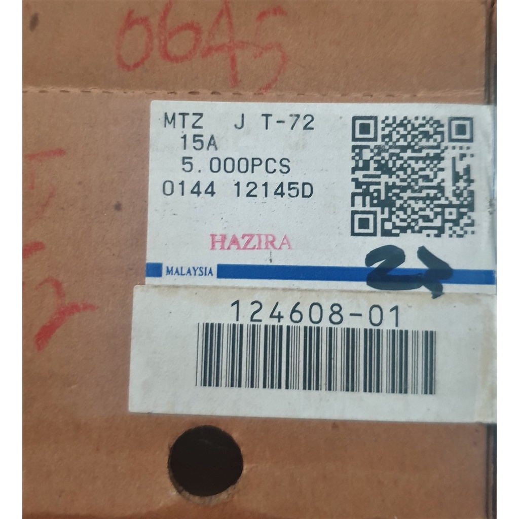 Diode Zener MTZ J T-72 15A 15V 500mW ราคาต่อ 10 ชิ้น