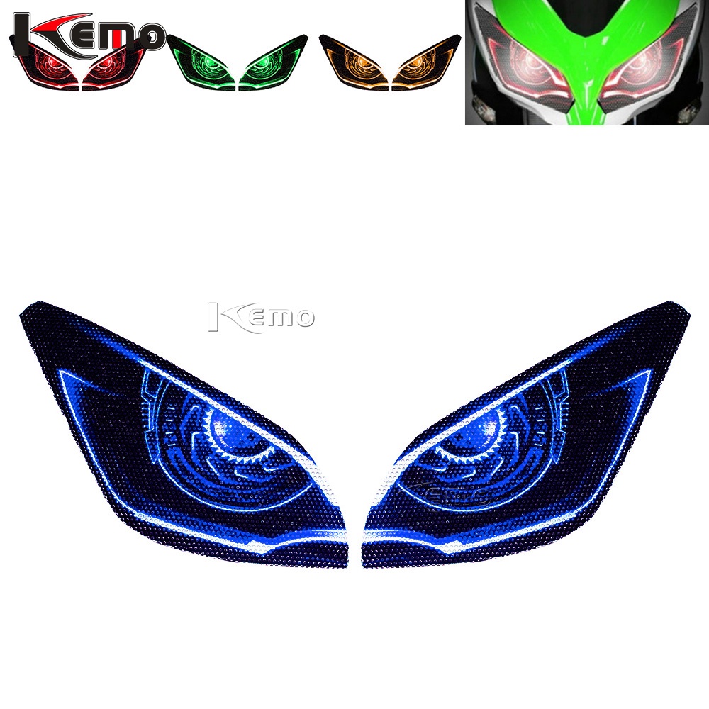 For YAMAHA MT-09 Tracer MT09 TRACER 2016-2019 Motorcycle Accessries 3D Front Fairing Headlight Sticker Guard Head light