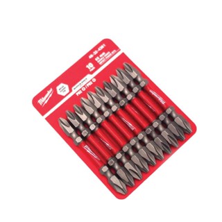 Milwaukee ดอกไขควงหัวแฉก ไขควงลม ScrewDriverBit SHOCKWAVE™ Double End Bit 65mm. PH2 48-32-4361