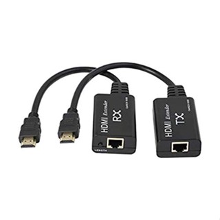 ตัวขยาย HDMI 1080P HDMI เป็นเครือข่าย RJ45 LAN เป็นตัวแปลง 60 ม. 5e 6 พร้อมสาย HDMI และฟังก์ชั่น POC 60 ม.