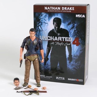 NECA Uncharted 4 A thiefs end NATHAN DRAKE Ultimate Edition PVC Action Figure 18 cm