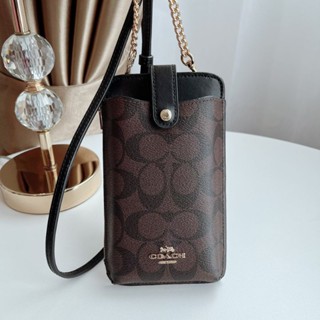 กระเป๋า Phone Crossbodyสีนําตาลรุ่นc7397