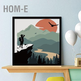 Hom-E ภาพวาดสีน้ํามันอะคริลิค รูปทิวทัศน์เขตร้อน Diy พร้อมกรอบ สําหรับตกแต่งห้องนอนเด็ก ห้องนั่งเล่น