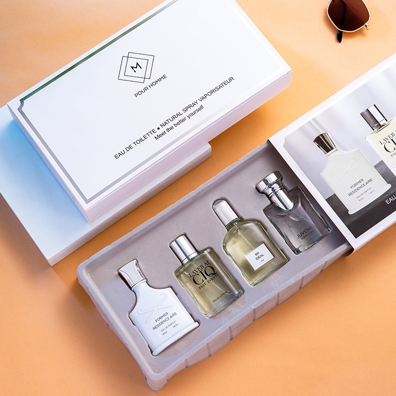 LAVER AI GIQ น้ำหอมผู้ชาย เซต 4 ขวด 25ml*4 กลิ่นหอม ติดทน 4ขวด ไม่ซ้ำกัน น้ำหอม สยบกลิ่นตัว กลิ่นติดทน ราคา ถูกที่สุด ดีลบีเคเค แกลเลอรีภาพที่ 7