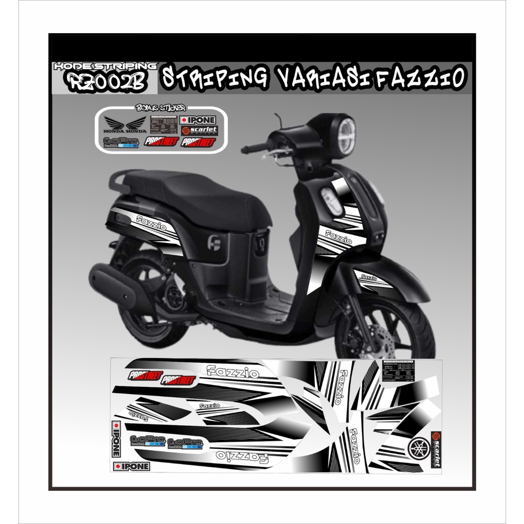 สติ๊กเกอร์แถบสติ๊กเกอร์yamaha fazzio yamaha fazzio variation 02