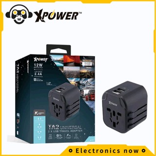 xpower ta2 universal 2xusb อะแดปเตอร์สำหรับเดินทาง XPower TA2 Universal 2xUSB Travel Adapter