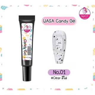 ✨Wasa Candy gel  เจลปั้นนูน 💅🏻มีทั้งหมด9สี ปริมาณ10g.