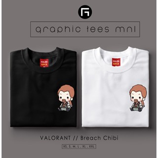 กราฟิก Tees MNL Valorant ละเมิดนั่ง Chibi เสื้อที่กําหนดเองเสื้อยืด Unisex สําหรับผู้หญิงและผู้ X|(