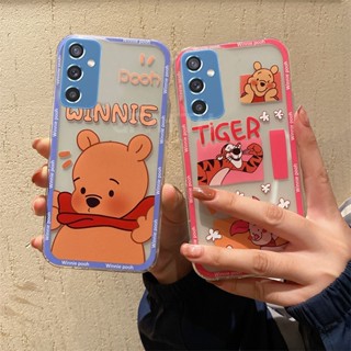 พร้อมส่ง ใหม่ เคสโทรศัพท์มือถือแบบนิ่ม ใส กันกระแทก ลายการ์ตูนหมีน่ารัก แฟชั่น สําหรับ Samsung Galaxy A54 A14 A34 5G 4G GalaxyA54 5G Galaxy A14 4G 2023