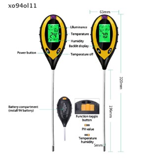 Xo94ol เครื่องทดสอบความชื้นในดิน PH 4 in 1