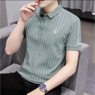 ESZADA เสื้อคอโปโลผู้ชาย งานป้ายห้อยเกรดA+