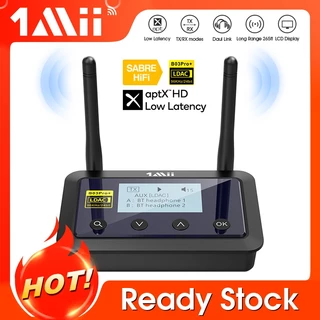 1Mii B03Pro+ Bluetooth Receiver and Transmitter Audio อะแดปเตอร์รับส่งสัญญาณเสียงบลูทูธ 5.0 aptX LL HD CSR8675 HiFi LDAC สําหรับ TV PC พร้อมหน้าจอ LCD