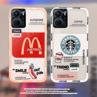 เคสโทรศัพท์มือถือแบบนิ่ม ใส กันกระแทก ลายกาแฟ สําหรับ วีโว่ iQOO Z7x iQOOZ7 5G 2023 iQOOZ7x iQOO Z7