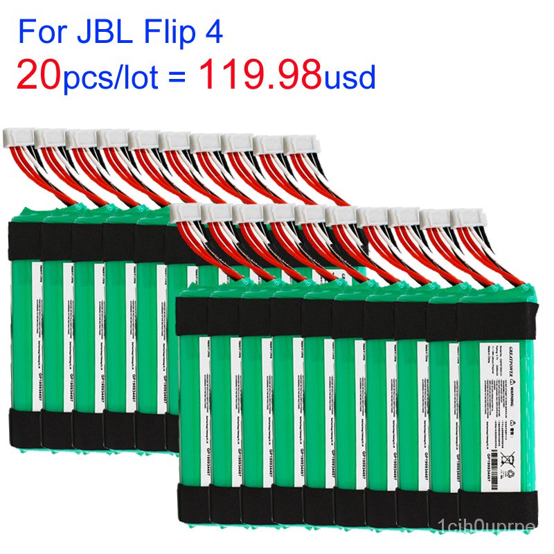 20 ชิ้น/ล็อต GSP872693 01 สำหรับ JBL Flip 4 Flip4 พิเศษ Edition บลูทูธลำโพงทดแทนแบตเตอรี่ Lautsprecher