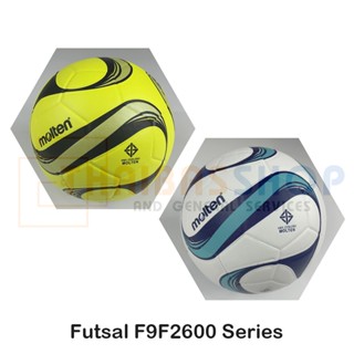 [ของแท้ 100%] ฟุตซอล ลูกฟุตซอล futsal molten F9F2600-Series size 3.5 มาตรฐาน หนังพียู(PU) หนังอัด กันน้ำ ของแท้ 100%