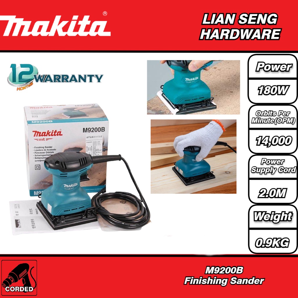 MAKITA M9200B FINISHING SANDER