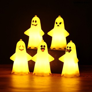 &lt;Halloween&gt; โคมไฟ LED รูปผีเรืองแสง ขนาดเล็ก สําหรับแขวนตกแต่งปาร์ตี้ฮาโลวีน