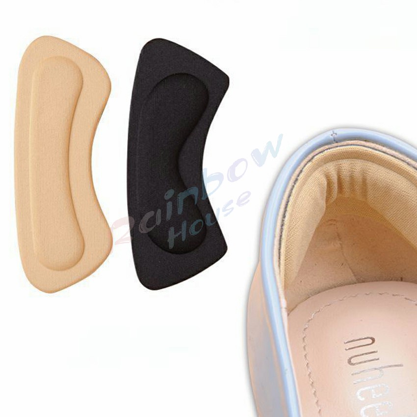 Rainbow แผ่นกันกัด  แผ่นกันรองเท้ากัด เนื้อนิ่ม ช่วยแก้รองเท้าหลวม 1 แพค ต่อ คู่  Sponge heel pad