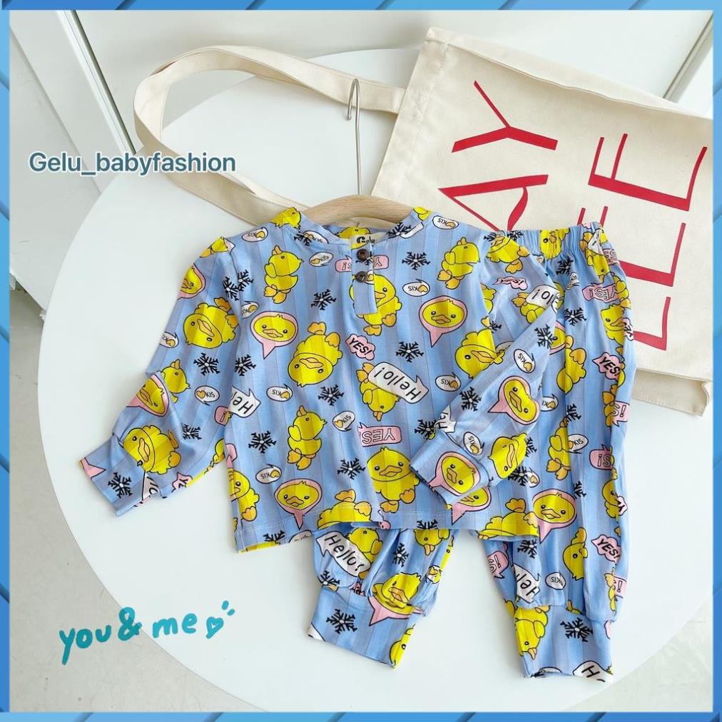 ชุดเซ็ทเด็กผู้ชายชุดฤดูใบไม้ร่วง-ฤดูหนาวเด็กผู้ชายวัสดุนุ่มพิมพ์ลายน่ารัก-GL055