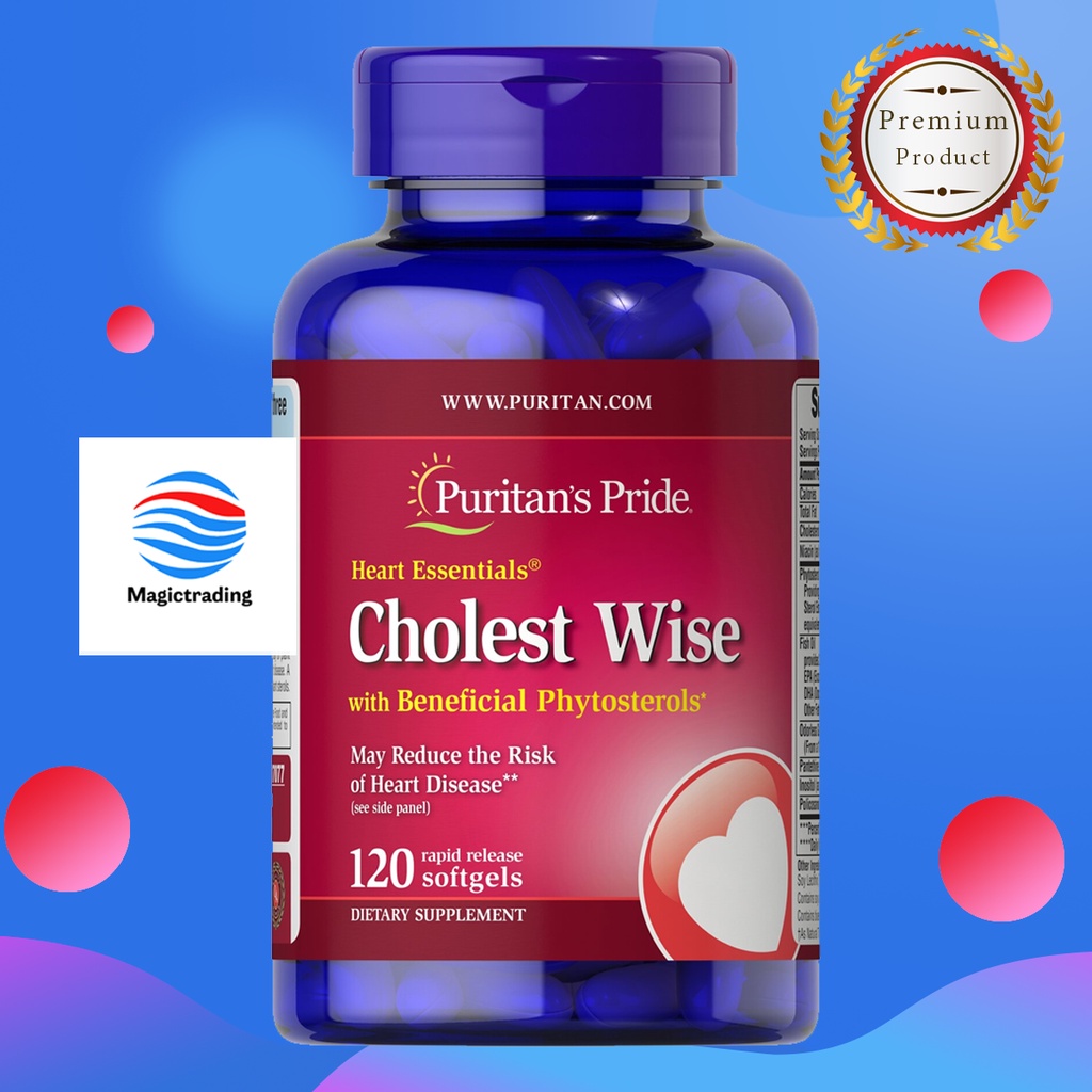 Puritan's Pride Heart Essentials™ Cholest Wise with Plant Sterols / 120 Softgels