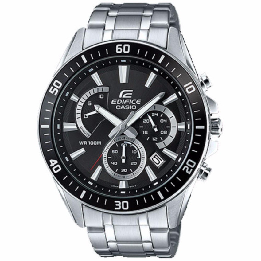 CASIO Edifice นาฬิกาข้อมือผู้ชาย สีดำ/เงิน สายสแตนเลส รุ่น
EFR-552D-1AVUDF
