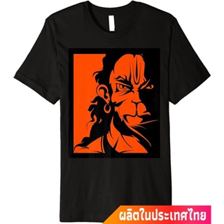 ประเทศไทย หนุมาน พระพุทธเจ้า เทพเจ้าลิง Angry Hanuman Tshirt Premium Quality คอกลม แฟชั่น ผ้าฝ้ายแท้ เสื้อยืด ผ้าฝ้ายแท้