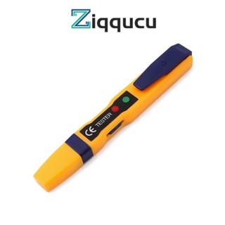 Ziqqucu ปากกาทดสอบแรงดันไฟฟ้าดิจิทัล 12-1000V AC DC พร้อมสัญญาณเตือน สําหรับอุตสาหกรรมไฟฟ้า