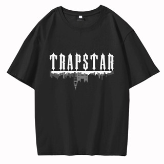 เสื้อยืด ผ้าฝ้าย 100% พิมพ์ลายตัวอักษร Goth Trapstar London แฟชั่นใหม่ สําหรับผู้ชายS-5XL