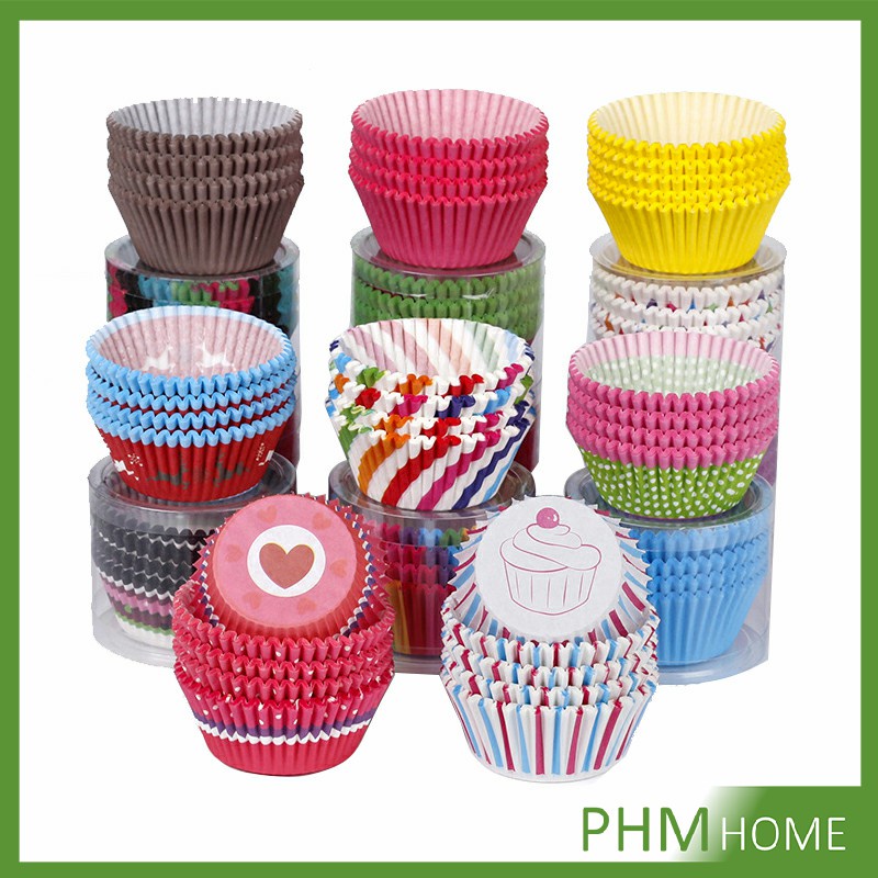 ถ้วยกระดาษคัพเค้ก ก้น 5 cm ทรงกระทงจีบ cake cups