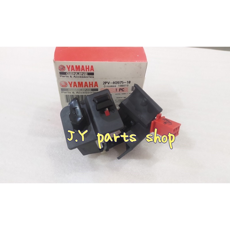 TOMBOL ซ้าย HOLDER สวิตช์ปุ่ม TURN SIGNAL HORN JUPITER MXKING MX KING V1 ต้นฉบับ YGP 2PV-H3975-10