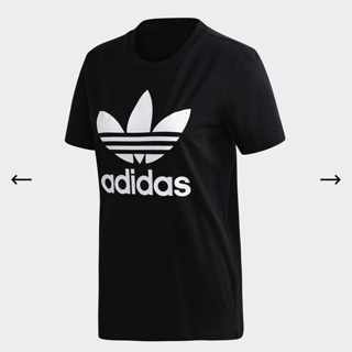 เสื้อสีขาว เสื้อยืด เสื้อยืด Adidas รุ่น TREFOIL มือ1 new cotton 100% เสื้อเบลาส์ เสื้อวินเทจผญ Tee