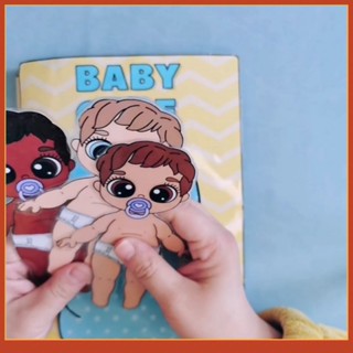 ของเล่นตุ๊กตาแฮนด์เมด เกม Care Baby Dress Up Doll แฮนด์เมด DIY สําหรับเด็ก 2-6 ปี