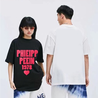 Tee เสื้อวินเทจชาย - Phieipp Peein 1978 โอเวอร์ไซส์ท็อปส์ซูเสื้อยืดผ้าฝ้ายสไตล์วินเทจสําหรับผู้ชาย