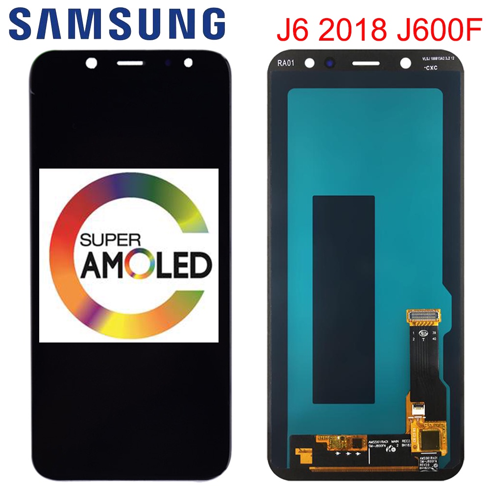 Original 5.6'' Super AMOLED LCD For Samsung Galaxy J6 2018 J600F J600 Display With Touch Screen Asse