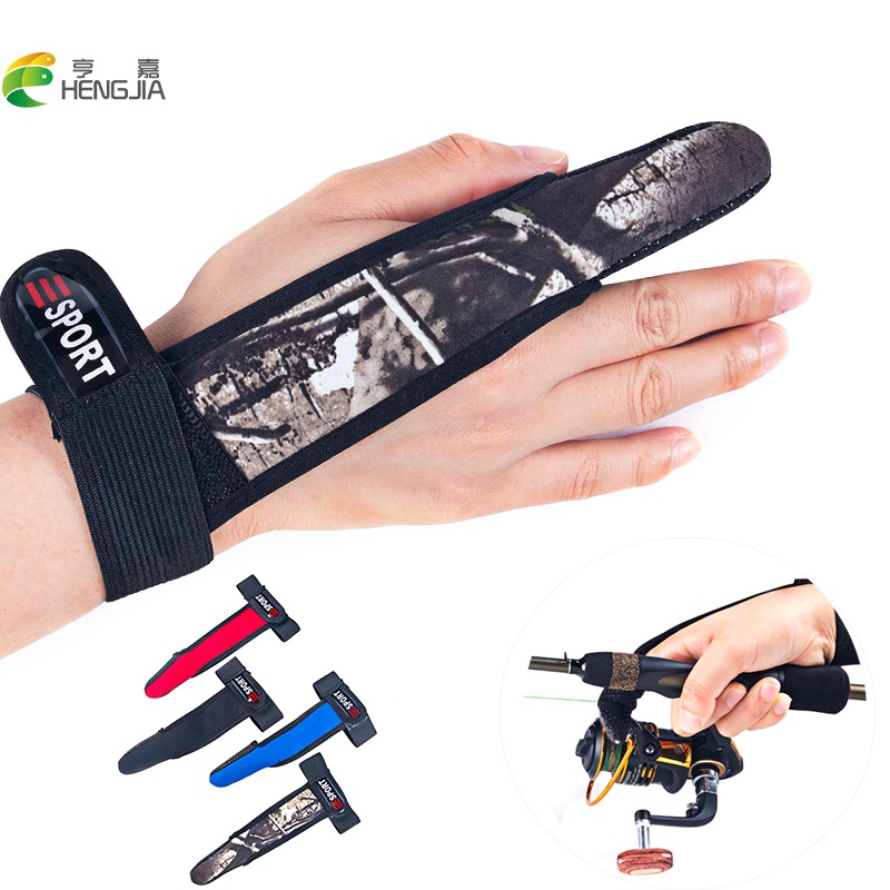 เฮงเจีย 1ชิ้นถุงมือตกปลาป้องกันนิ้วเดียวตกปลากลางแจ้งป้องกันนิ้วเดียวป้องกันการลื่นอุปกรณ์เครื่องมือกลางแจ้ง