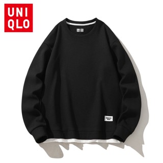 พร้อมส่ง Uniqlo เสื้อกันหนาวแขนยาวลําลอง สไตล์สปอร์ต แฟชั่นสําหรับผู้หญิง